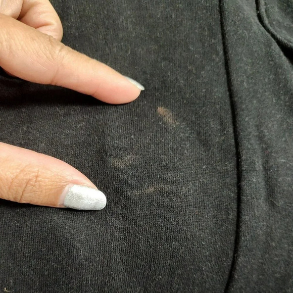 Def Jam University 84 Hooded Open Front Robe Size M/L Black Long Length FLAWS - Picture 11 of 11